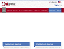 Tablet Screenshot of outsourcetradegroup.com
